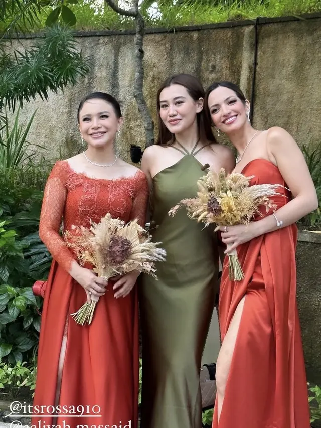 Nia Ramadhani dan Rossa Menjadi Bridesmaid di Resepi ke-2 Rizky Febian-Mahalini