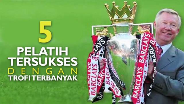 Video pelatih sepak bola tersukses karena mendapatkan trofi terbanyak di setiap klub sepak bola yang sedang dilatihnya.