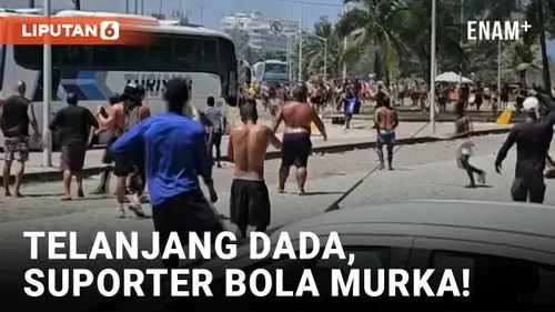 VIDEO: Bentrokan Suporter Penarol dan Polisi di Rio, Ratusan Ditahan