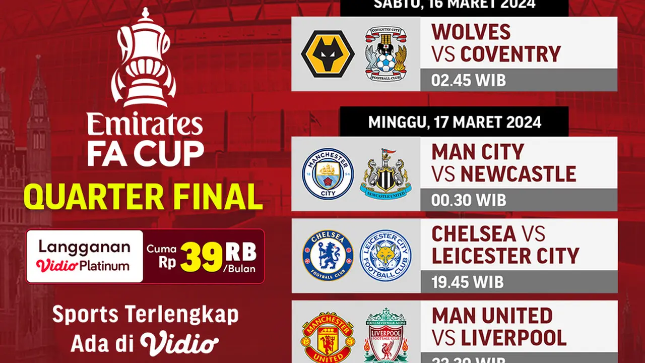 Jadwal Piala FA