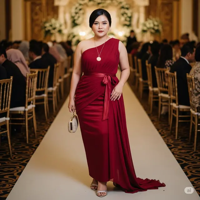 Baju Kondangan untuk Wanita Gemuk. Foto: Gemini