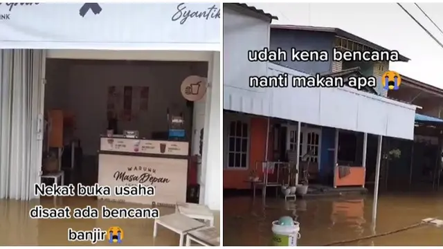 Viral Kafe Nekat Buka di Tengah Banjir, Tetap Ramai Dikunjungi Pembeli