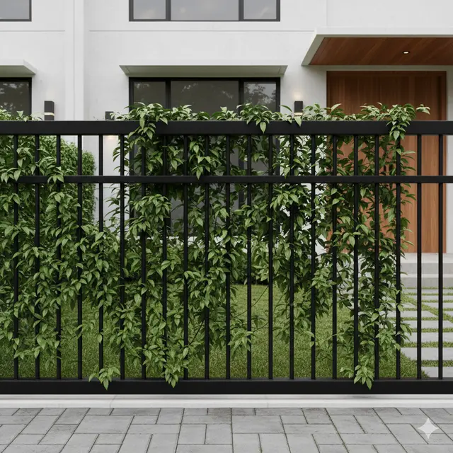 7 Model Pagar Besi Modern Kombinasi Tanaman Rambat, Tampil Alami dan Estetik untuk Hunian 2025
