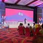 Menteri Lingkungan Hidup dan Kehutanan Siti Nurbaya saat memberikan sambutan dalam kegiatan Pra Summit Y20 di Balikpapan. (Liputan6.com/Apriyanto)