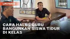 Saat jam pelajaran, guru kerap kali menemui siswa yang tidur di tengah pelajaran. Beberapa guru tak jarang membangunkan langsung siswa dengan cara tegas, namun lain dengan guru yang viral ini. Diunggah lewat akun @dicky.cipto, sang guru tampak mencob...