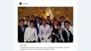 Neymar merayakan malam pergantian tahun 2016 dengan berpesta bersama rekan-rekannya. (Instagram/Neymar Jr)