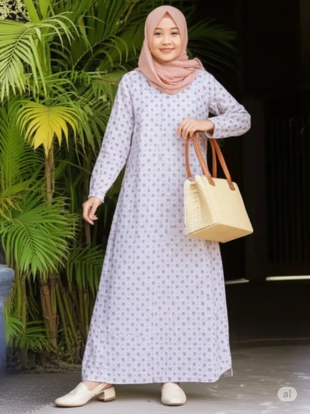 Outfit Ibu-Ibu Desa Modis. Foto: Gemini