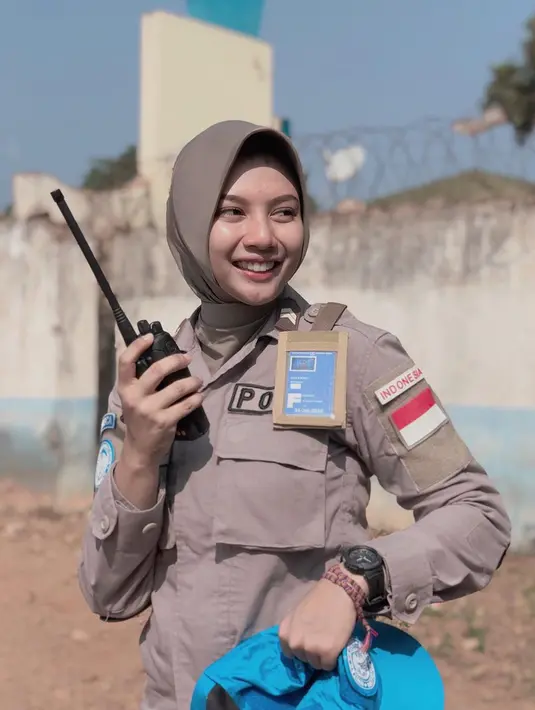 Briptu Imah saat ini tengah menjalankan tugas sebagai salah satu anggota perdamaian PBB di Afrika. (Liputan6.com/IG/hikmanursyaa)