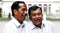 Presiden Joko Widodo dan Jusuf Kalla (Liputan6.com/Sangaji)