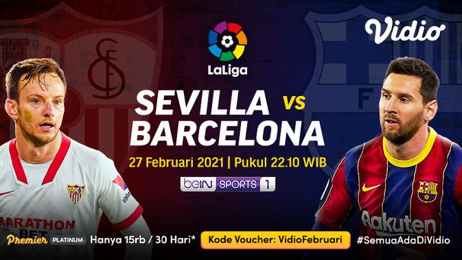 Saksikan Live Streaming La Liga Spanyol di Vidio: Sevilla Vs Barcelona, Sabtu 27 Februari 2021 ...