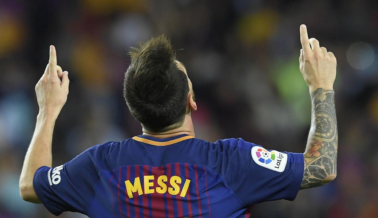 2. Lionel Messi (Barcelona) - Musim lalu dirinya hanya kalah satu gol dari Cristiano Ronaldo di daftar pencetak gol Liga Champions. Tahun ini peraih Ballon d’Or lima kali itu tentu ingin membuktikan diri membalas sang rival. (AFP/Lluis Gene)