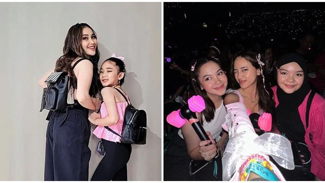 6 Potret Ayu Ting Ting Vs Dinar Salsa Nonton Blackpink, Belum Kenal Lettu Fardhana