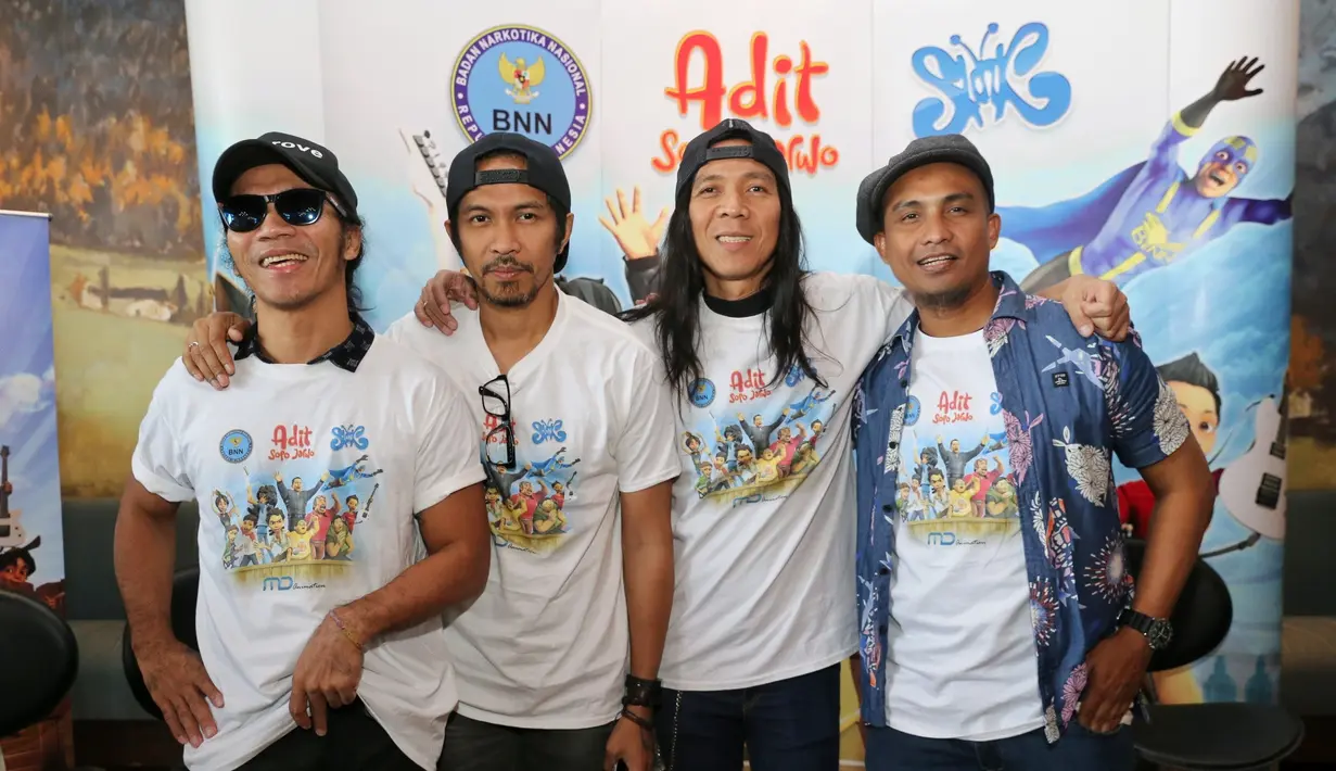 Setelah tampil dalam serial animasi Adit Sopo dan Jarwo, para personel Slank itu akan kembali mendapat projek lebih besar dari MD Animation. Namun Bimbim masih enggan membocorkan projek selanjutnya. (Adrian Putra/Bintang.com)