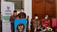 Wapres Ma'ruf Amin bertemu mahasiswa Indonesia di Mesir. (Foto: BPMI Setwapres)