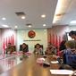 Ketua Fraksi PDI Perjuangan, Utut Adianto menggelar&nbsp;jumpa pers di ruang rapat Fraksi PDI Perjuangan, Jakarta, Senin (3/9/2022). (Foto:Liputan6/Ave Martevalenia)