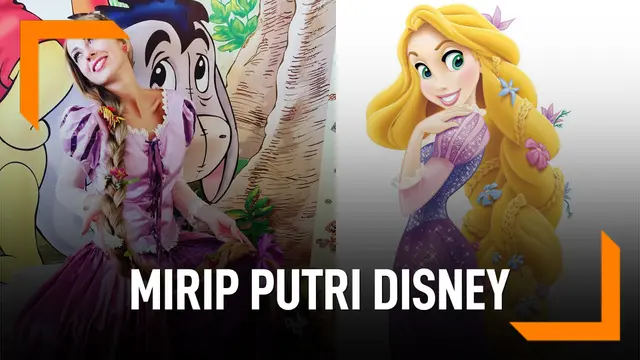 VIDEO: Mirip Putri Disney, Wanita Ini Tak Potong Rambut 28 Tahun