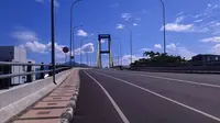 Jembatan Sukarno, ikon baru warga Kota Manado, Sulawesi Utara. (Liputan6.com/Yoseph Ikanubun)