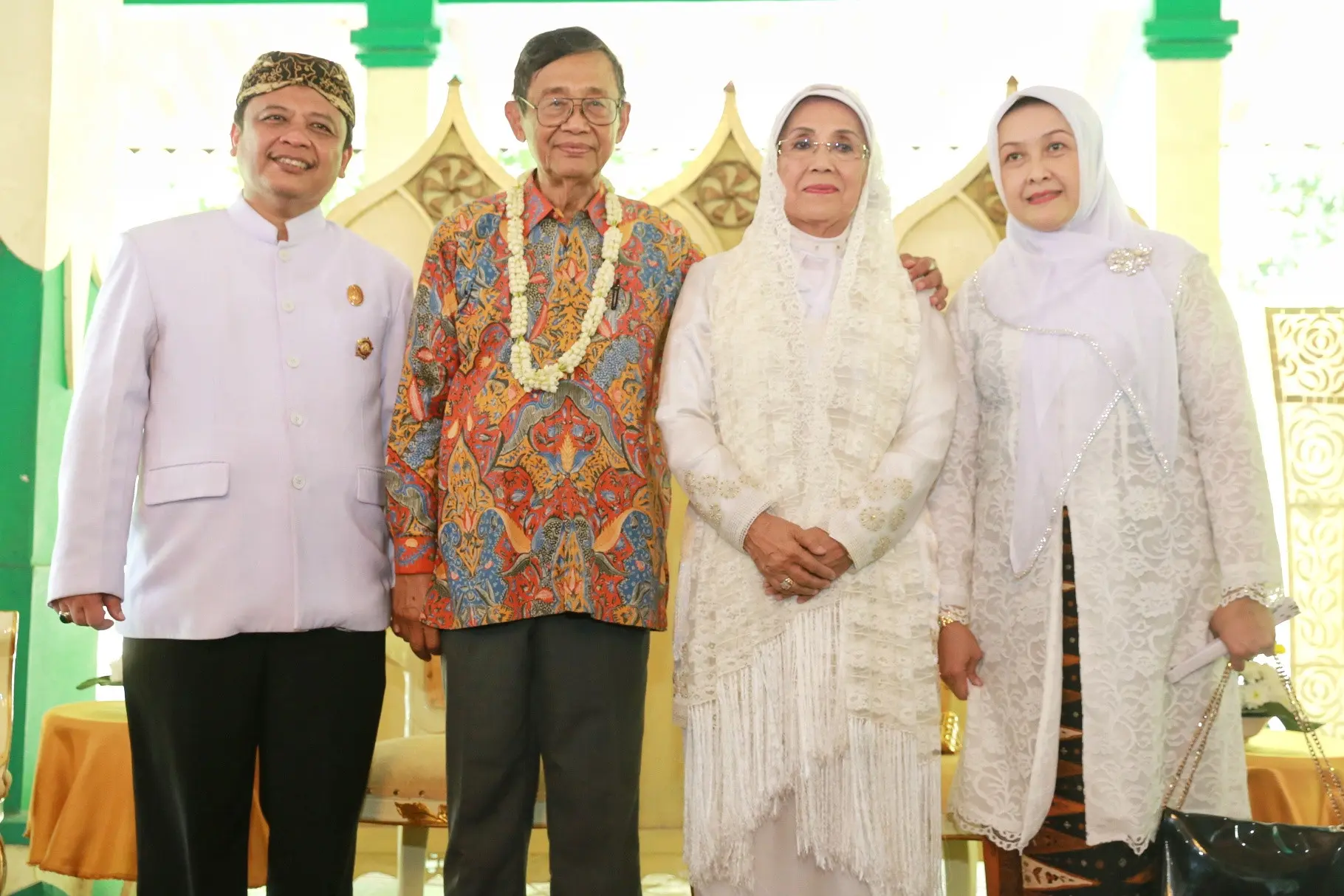 Resepsi pernikahan Nani Wijaya dan Ajip Rosidi. (Adrian Putra/Bintang.com)