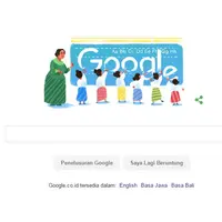 Rayakan ulang tahun ke-132, Dewi Sartika jadi Google Doodle. (Foto: Google)