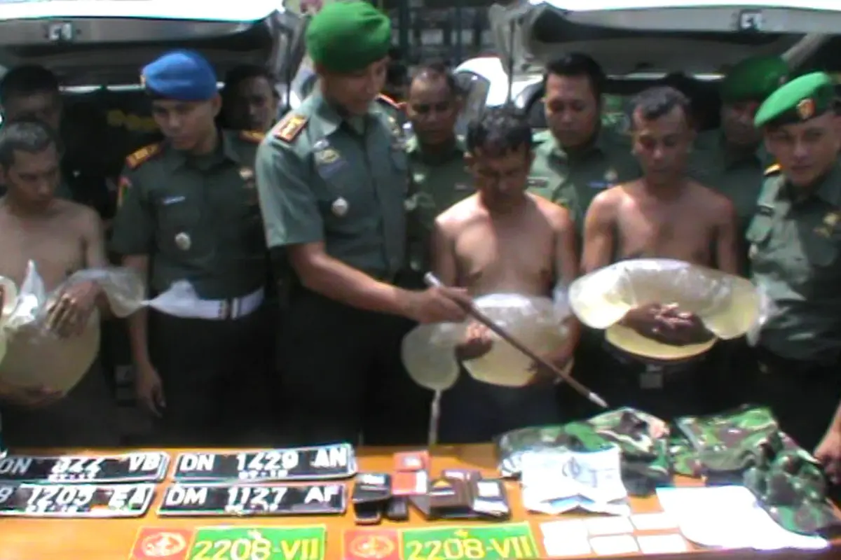 Kodim Gorontalo Tangkap TNI Gadungan Penjual Miras
