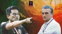 Piala Presiden 2022 - Duel Pelatih - PSS Sleman Vs Borneo FC (Bola.com/Adreanus Titus)