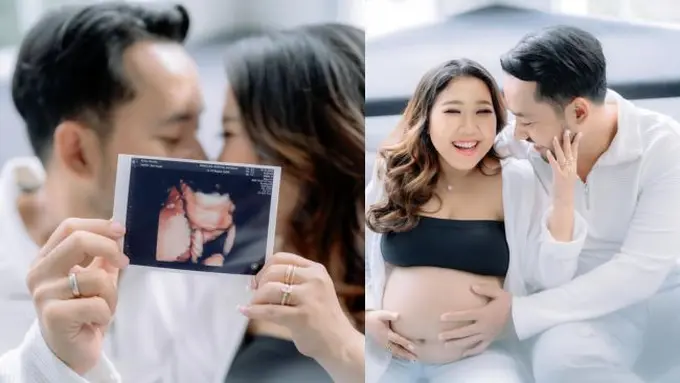 Potret Kiky Saputri dan Muhammad khairi Maternity Shoot. (instagram/kikysaputrii)
