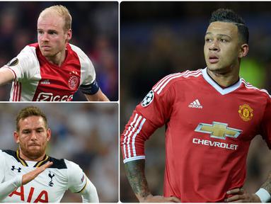 Banyak pemain bintang liga Belanda yang berhasil saat berkarier di kompetisi Premier League. Namun tidak sedikit pula pemain dari liga Belanda yang gagal menunjukkan performa terbaiknya di Liga Inggris. Berikut ini 5 bintang Liga Belanda yang gagal di Liga Inggris. (kolase foto AFP)