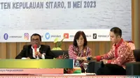 Talk show Peningkatan Indeks Literasi Masyarakat (PILM) Kabupaten SItaro, Kamis (11/5/2023). (Liputan6.com/ Dok Ist)