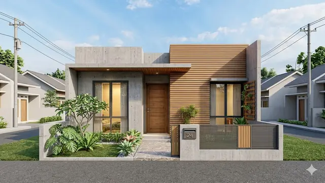 Inspirasi Fasad Rumah dengan Material Kombinasi yang Sedang Tren