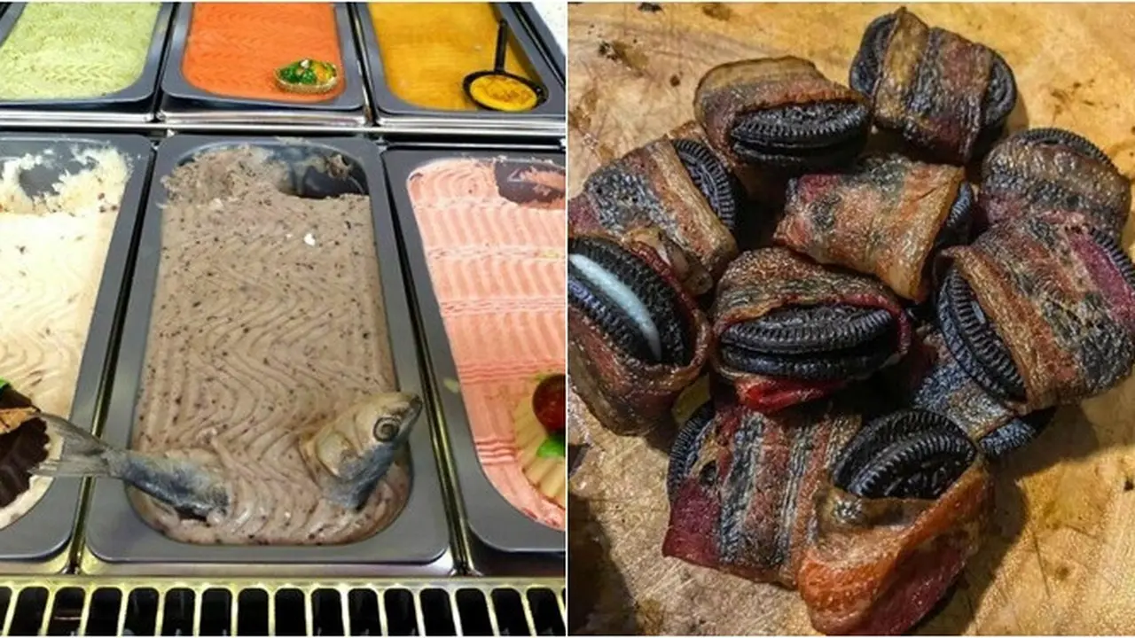 6 Potret Penyajian Makanan Nyeleneh Ini Justru Bikin Penasaran Rasanya