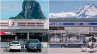 Minimarket di Thailand viral karena mirip spot foto populer Gunung Fuji, Jepang