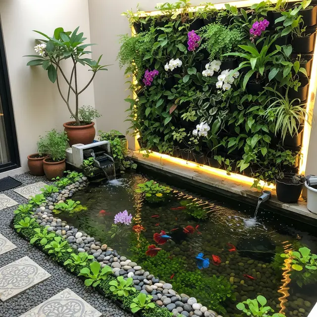 Halaman Belakang Rumah Kecil Tapi Estetik untuk Pelihara Ikan Cupang