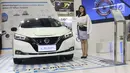 Salah satu mobil bertenaga listrik yang dipamerkan pada gelaran Indonesia Electric Motor Show (IEMS) 2019 di Jakarta, Rabu (4/9/2019). Pameran khusus kendaraan listrik ini bertajuk Electric Vehicle for Smart Transpotation. (Liputan6.com/Helmi Fithriansyah)