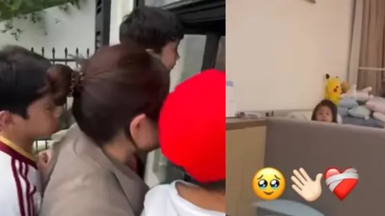 Momen Haru Raffi dan Nagita Jenguk Lily yang Kena Influenza Dari Balik Kaca, Netizen: Bikin Mewek