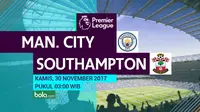 Susunan Pemain Manchester City Vs Southampton