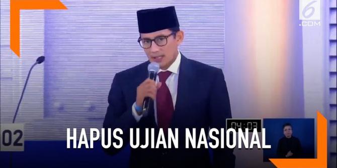 VIDEO: Prabowo-Sandi Akan Hapus Ujian Nasional, Ini Alasannya