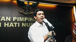 Syukuran Kader digelar pengurus Partai Hanura setelah Yuddy Chrisnandi masuk dalam Kabinet Kerja Jokowi-JK, Jakarta, Kamis (30/10/2014). (Liputan6.com/Faizal Fanani) 