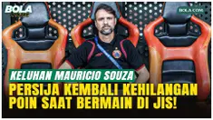 Persija Jakarta bermain imbang 1-1 melawan Dewa United FC di Jakarta International Stadium, Minggu (15/3/2026). Pelatih Mauricio Souza menyoroti kondisi lapangan yang dinilai memengaruhi permainan timnya.