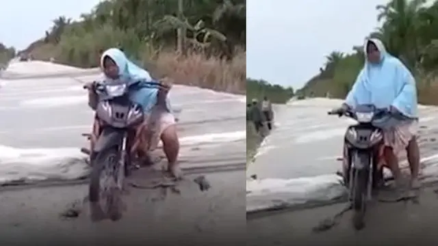 Motor Terobos Jalan Baru Dicor