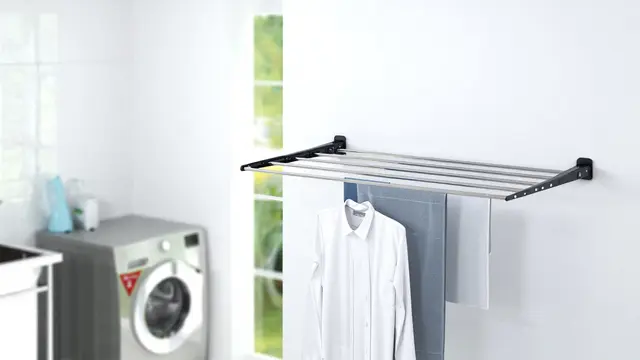 Ide Jemuran Lipat Dinding untuk Rumah Minimalis (AI)