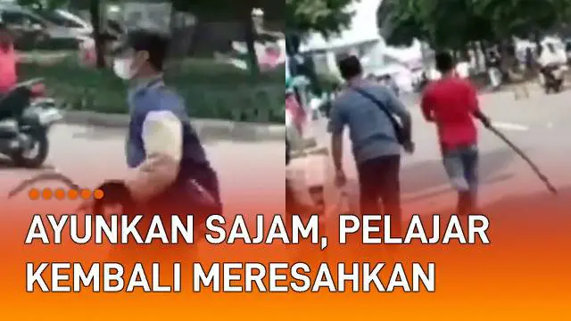 Sekelompok pelajar kembali lakukan aksi tawuran di jalan mengundang perhatian.