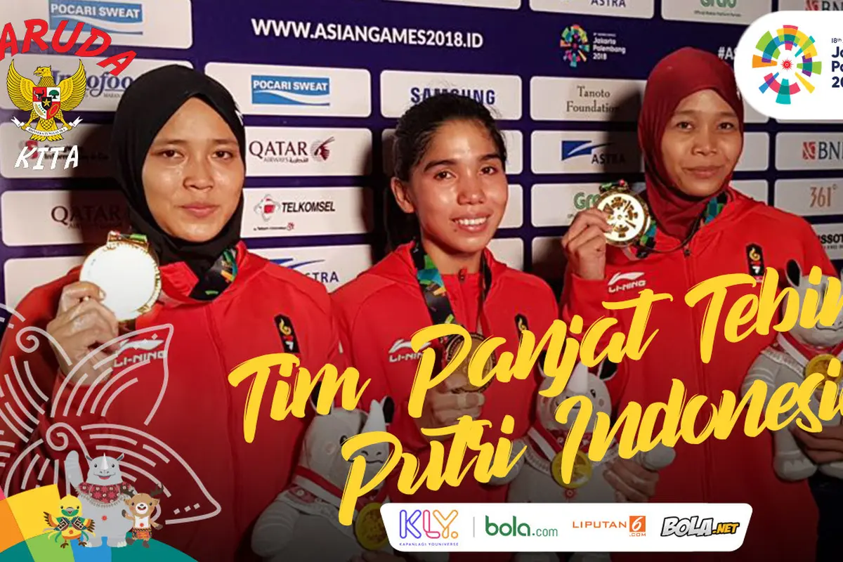 Garuda Kita Asian Games Tim Panjat Tebing Putri Indonesia