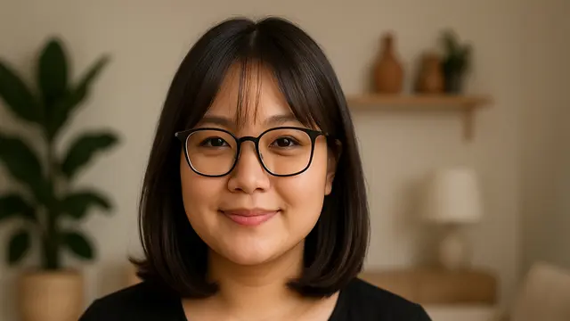 Model Rambut Poni Korea Untuk Wajah Bulat di Tahun 2025/via ChatGPT