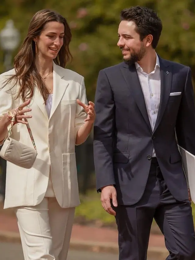 Penampilan Perdana Putri Rajwa dari Yordania Saat Awal Kehamilan Anak Pertama, Sudah Tahu Sejak Awal Tahun