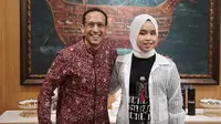 Putri Ariani bertemu Menteri Pendidikan, Kebudayaan, Riset, dan Teknologi (Mendikbudristek) Nadiem Anwar Makarim. Foto: kemdikbud