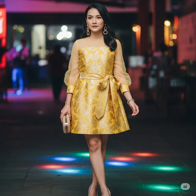 Baju Brokat Pesta Elegan 2025. Foto: Gemini
