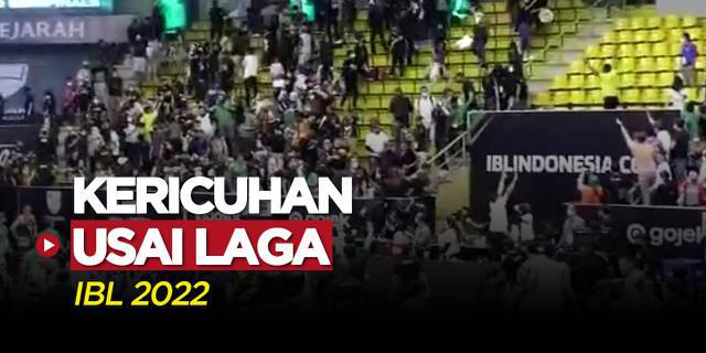 VIDEO: Laga Prawira Bandung Vs Dewa United Surabaya di IBL 2022 Sempat Diwarnai Kericuhan