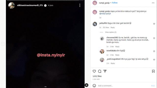 Nikita Mirzani ungkap ada orang yang ingin membuat dirinya menghilang