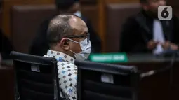 Majelis hakim Pengadilan Tipikor pada PN Jakarta Pusat menolak nota keberatan atau eksepsi Direktur Utama BAKTI Kominfo Anang Achmad Latif. (Liputan6.com/Johan Tallo)