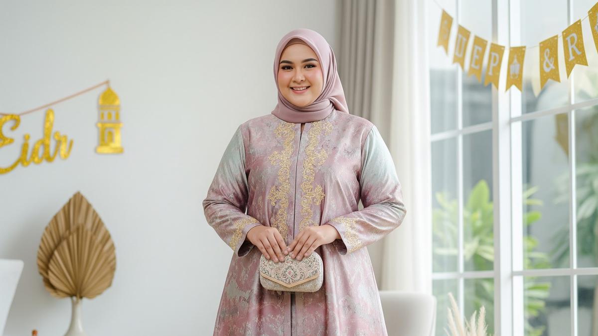 10 Tips Memilih Model One Set untuk Wanita Bertubuh Gemuk di Lebaran 2026